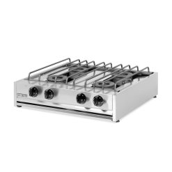 Εστία επιτραπέζια αερίου 4πλο σχάρα χρωμίου 204S EUROCHEF