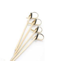 Σετ 100 ξυλάκια φιόγκος, ιδανικά για διακόσμηση κοκτέιλ και σερβίρισμα σνακ και γλυκών