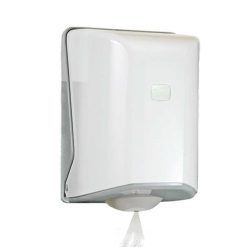 συσκευη για χειροπετσετες ρολο τοιχου πλαστικο λευκο