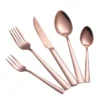 Σετ μαχαιροπίρουνα rose gold