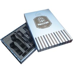 μαυρα μαχαιροπηρουνα σετ 30 τεμαχια σε κουτι δωρου