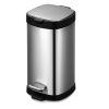 Κάδος απορριμμάτων INOX 12LT με ματ φινίρισμα, υδραυλικό πεντάλ και μηχανισμό Soft Close