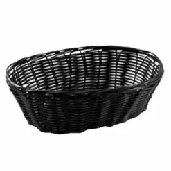 Ψωμιέρα οβάλ μαύρη