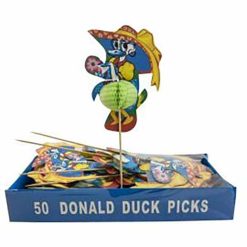 Ξυλάκι Ντόναλντ Ντακ - διακοσμητικό ξυλάκι - σετ 50τμχ