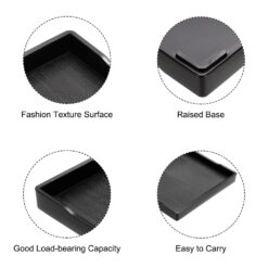 Δίσκος σερβιρίσματος στοιβαζόμενος μαύρος